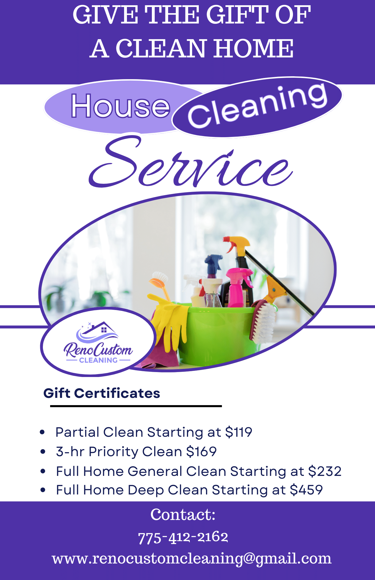 House Cleaning Gift Certificate (1)